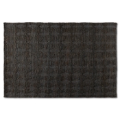 Baxton Studio Burma Modern and Contemporary Dark Grey Hand-Knotted Hemp Area Rug